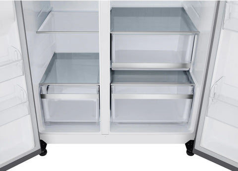 LG 36" 27 Cu. Ft Side by Side Refrigerator - Fingerprint Resistant Stainless Steel - LL27T3530S