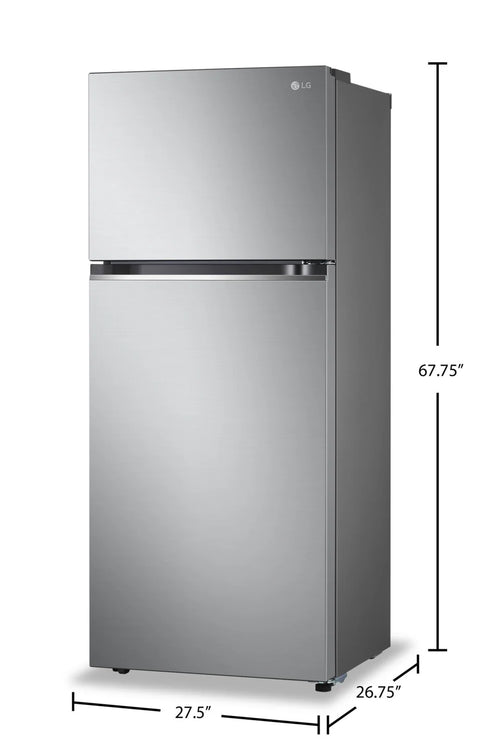 LG 28" 13 Cu. Ft. Top-Mount Refrigerator - Platinum Silver - LT13C2000V