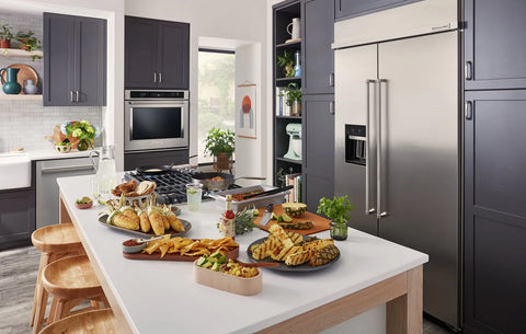 KitchenAid 42" 25 Cu. Ft. Side-by-Side Refrigerator - Stainless Steel - KBSD702MSS