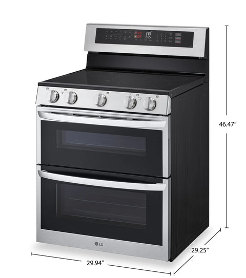LG 7.3 Cu. Ft. Smart Double Oven Electric Range with ProBake Convection® - Stainless Steel - LDEL7324SE