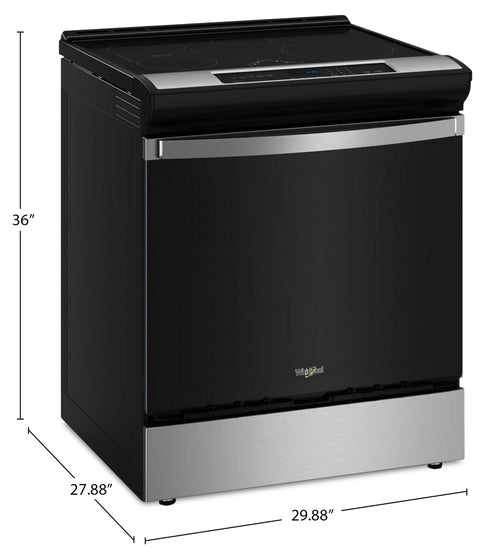 Whirlpool 6.4 Cu. Ft. Induction Range with No Preheat Air Fry - Stainless Steel - WSIS5030RZ