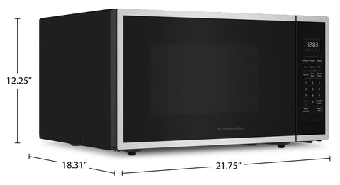 KitchenAid 1.6 Cu. Ft. Countertop Microwave – Stainless Steel - YKMCS122SSS