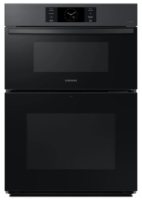 Samsung 30" 7 Cu. Ft. Electric Micowave Combination Wall Oven - Matte Black Steel - NQ70CG700DMTAA