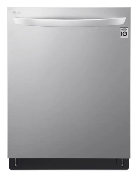 LG 24" 46 dBA Built-In Top-Control Smart Dishwasher with QuadWash® - Smudge Proof Stainless Steel - LDTS5552S