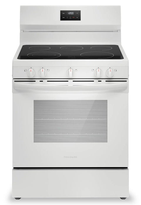 Frigidaire 5.3 Cu. Ft. Electric Range With Quick Boil Element and Five-Element Cooktop - White - FCRE305CBW