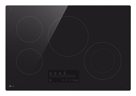 LG 30" 4-Element Electric Cooktop with UltraHeat™ 2.5kW Element - Black - CBEW3013BE