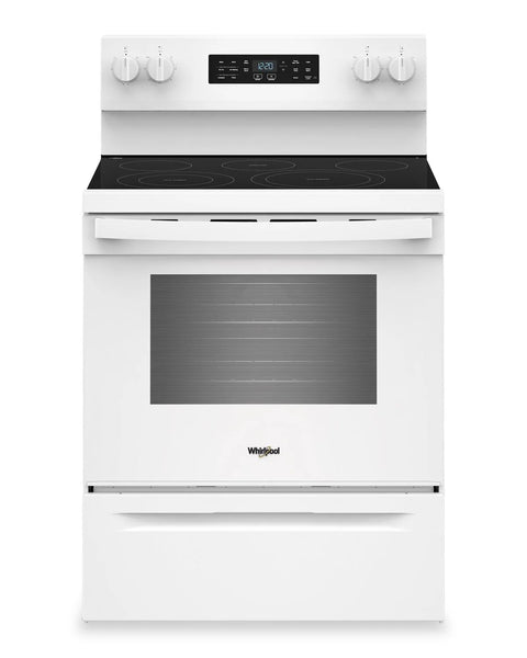 Whirlpool 5.3 Cu. Ft. Electric Range with Air Cooking – White - YWFES5730SW