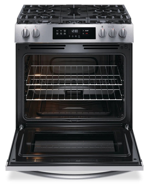 Frigidaire 5.1 Cu. Ft. Gas Range With Quick Preheat and Five Burner Cooktop - Stainless Steel - FCFG3062AS