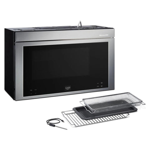 KitchenAid Multifunction Smart Flush Mount Over-the-Range Microwave Oven - Stainless Steel - YKMMF730PPS