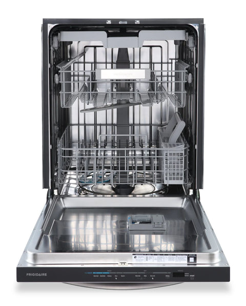 Frigidaire 24" 49 dBA Top-Control Dishwasher with Third Rack - Stainless Steel - FDSH4502BF