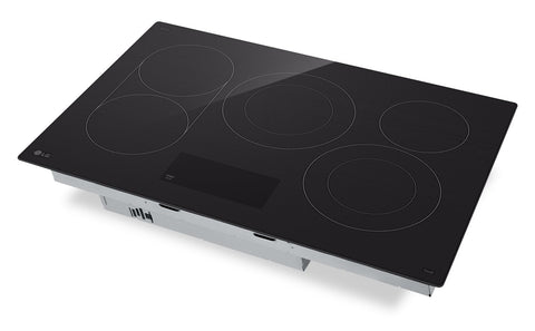 LG 30" 5-Element Electric Cooktop with UltraHeat™ 3.2kW Element - Black - CBEW3017BE