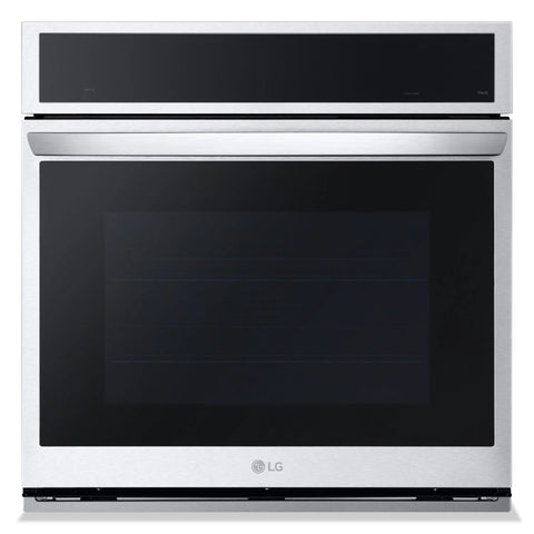 LG 30" 4.7 Cu. Ft. Electric Wall Oven with Fan Convection - Smudge Proof Stainless Steel - WSEP4727F