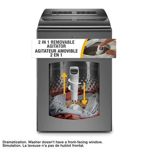 Whirlpool 6.0 Cu. Ft. Smart Top-Load Washer - Chrome Shadow - WTW8127LC