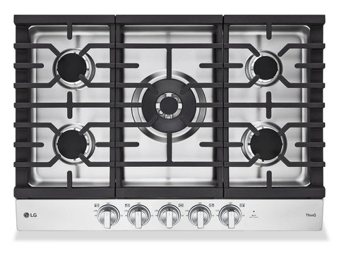 LG 30" 5-Element Gas Cooktop - Smudge Proof Stainless Steel - CBGJ3027S
