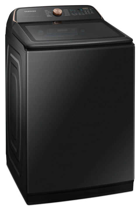 Samsung 6.2 Cu. Ft. Top-Load High-Efficiency Washer - Black Stainless Steel - WA54CG7550AVA4