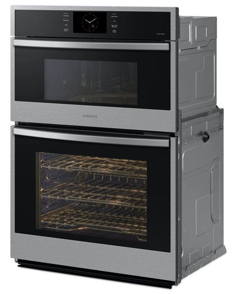 Samsung 30" 7 Cu. Ft. Electric Micowave Combination Wall Oven with Steam Cook - Stainless Steel - NQ70CG600DSRAA