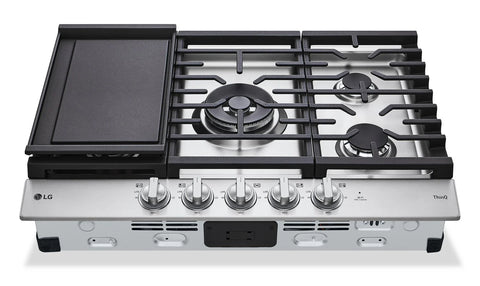 LG 30" 5-Element Gas Cooktop - Smudge Proof Stainless Steel - CBGJ3027S