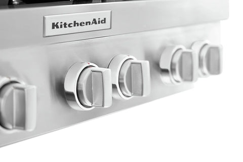 KitchenAid 36" 6-Element Gas Cooktop - Stainless Steel - KCGC506JSS