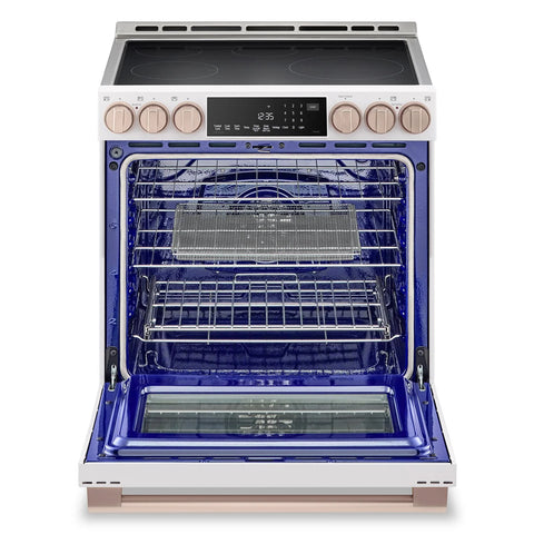 LG Studio 6.3 Cu. Ft. InstaView® Induction Range with Air Fry and Air Sous Vide - Essence White - LSIS6338NE