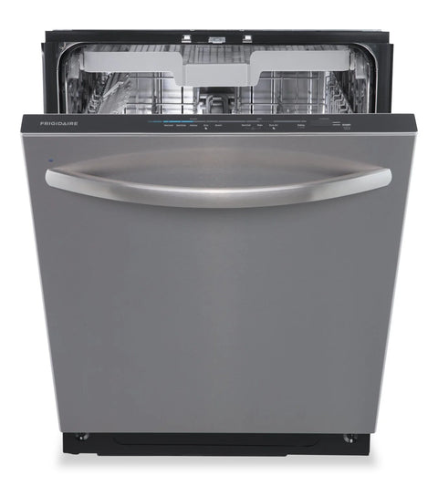 Frigidaire 24" 49 dBA Top-Control Dishwasher with Third Rack - Stainless Steel - FDSH4502BF