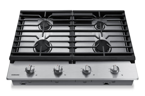 Samsung 30" 4-Burner Gas Cooktop with Knob Controls - Stainless Steel - NA30R5310FS/AA