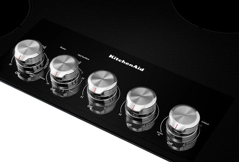 KitchenAid 36" 5-Element Electric Cooktop - Black - KCES556HBL