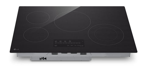 LG 30" 4-Element Electric Cooktop with UltraHeat™ 2.5kW Element - Black - CBEW3013BE