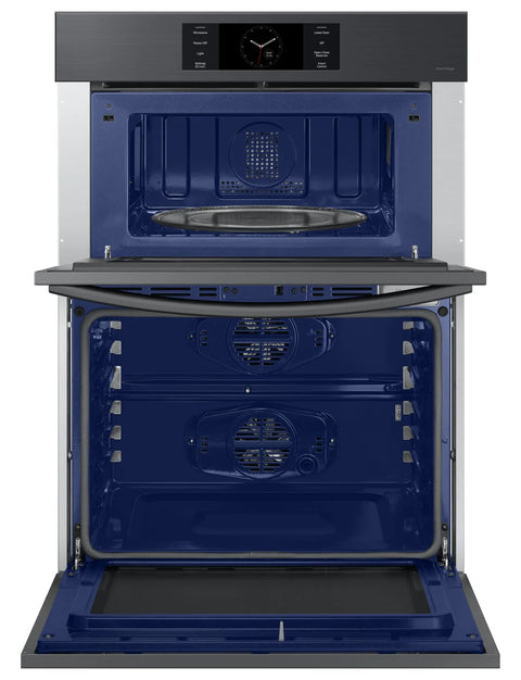 Samsung 30" 7 Cu. Ft. Electric Micowave Combination Wall Oven - Matte Black Steel - NQ70CG700DMTAA