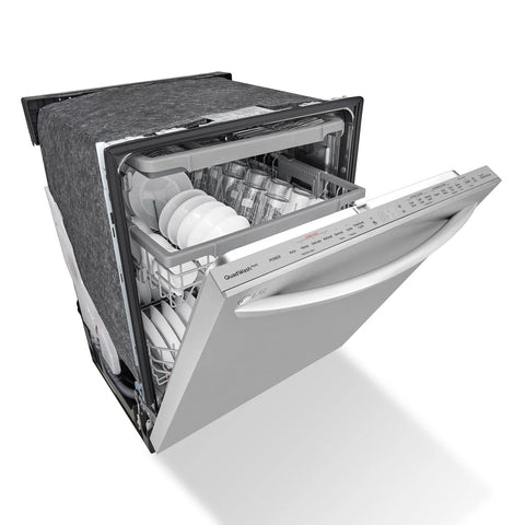 LG 24" 46 dBA Built-In Top-Control Smart Dishwasher with QuadWash® - Smudge Proof Stainless Steel - LDTS5552S