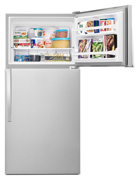 Whirlpool 30" 18.3 Cu. Ft. Top-Mount Refrigerator - Monochromatic Stainless Steel - WRT148FZDM