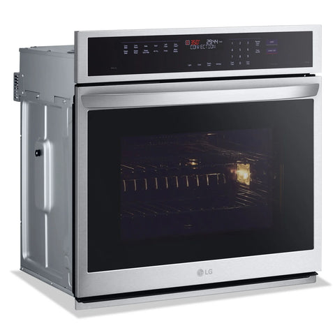LG 30" 4.7 Cu. Ft. Electric Wall Oven with Fan Convection - Smudge Proof Stainless Steel - WSEP4727F