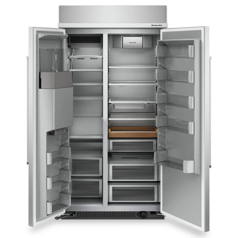 KitchenAid 42" 25 Cu. Ft. Side-by-Side Refrigerator - Stainless Steel - KBSD702MSS