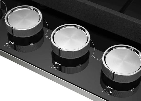 KitchenAid 36" Gas-on-Glass Cooktop - KCGG536PBL