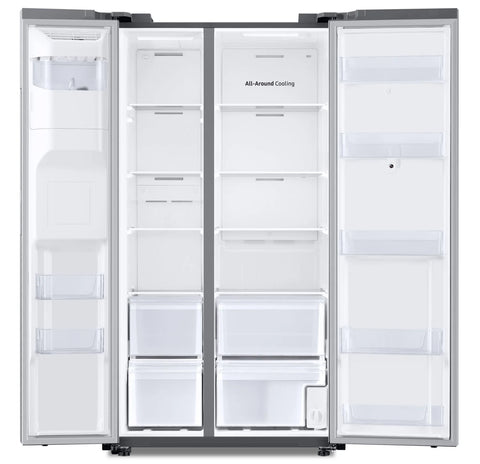Samsung 36" 21.5 Cu. Ft. Side-by-Side with Family Hub Refrigerator - Stainless Steel - RS22T5561SR/AC