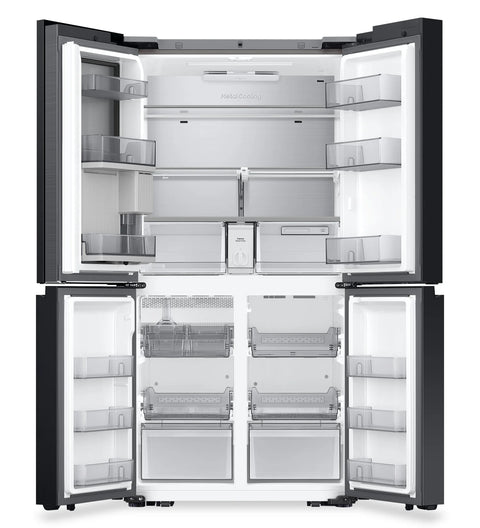 Samsung 36" 22.5 Cu. Ft. Bespoke Counter-Depth 4-Door Flex™ with AI Family Hub+™ Refrigerator - Stainless Steel - RF23DB9900QDAC
