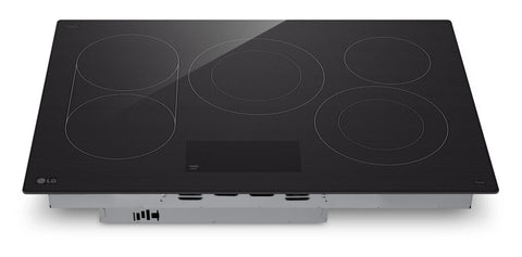 LG 30" 5-Element Electric Cooktop with UltraHeat™ 3.2kW Element - Black - CBEW3017BE