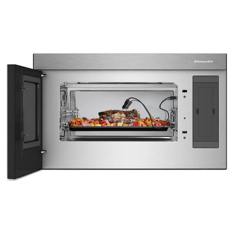 KitchenAid Multifunction Smart Flush Mount Over-the-Range Microwave Oven - Stainless Steel - YKMMF730PPS