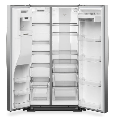 Whirlpool 36" 28.7 Cu. Ft. Side-by-Side Refrigerator – Fingerprint-Resistant Stainless - WRSF6536RZ