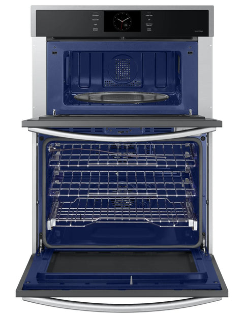 Samsung 30" 7 Cu. Ft. Electric Micowave Combination Wall Oven with Steam Cook - Stainless Steel - NQ70CG600DSRAA