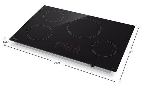 LG 30" 4-Element Induction Cooktop - Black Ceramic Glass - CBIH3013BE