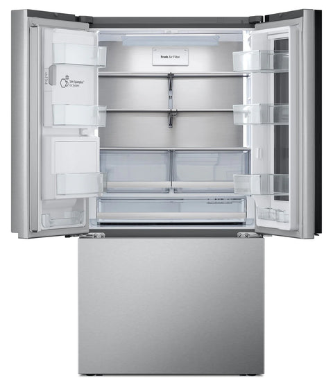 LG 36" 31 Cu. Ft. French-Door Standard-Depth MAX™ Refrigerator - Smudge Proof Stainless Steel - LRYKS3106S