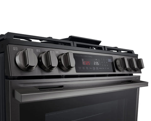 LG 6.3 Cu Ft. Smart Gas Slide-In Range with Air Fry – Black Stainless Steel - LSGL6335Z