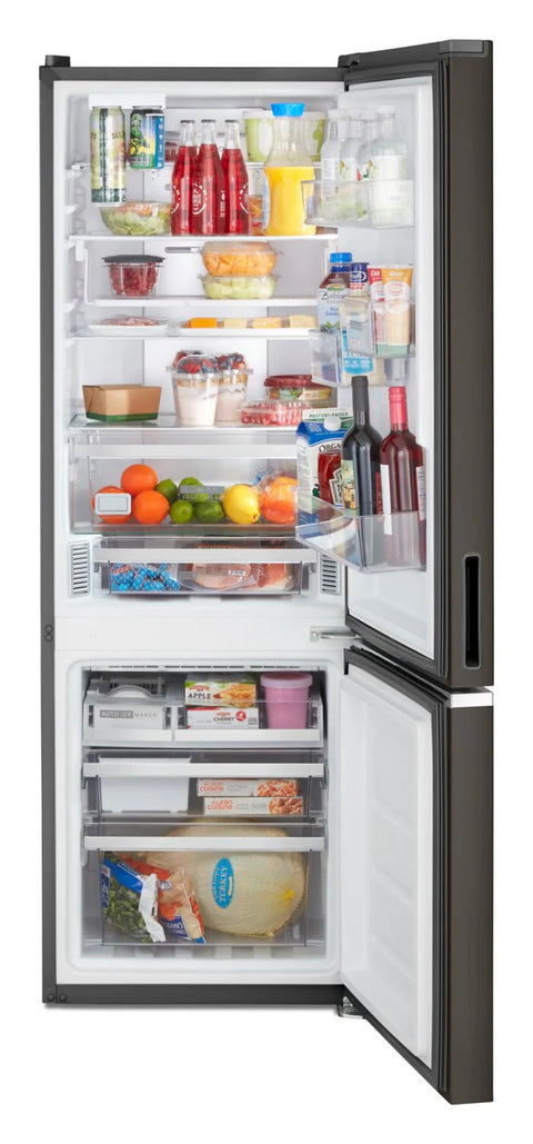 Whirlpool 24" 12.9 Cu. Ft. Bottom-Mount Refrigerator - Black Stainless Finish - WRB543CMJV