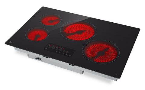 LG 30" 4-Element Electric Cooktop with UltraHeat™ 2.5kW Element - Black - CBEW3013BE