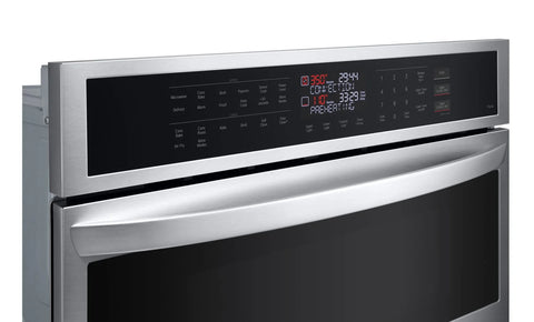 LG 30" 6.4 Cu. Ft. Electric Combination Wall Oven with Fan Convection - Smudge Proof Stainless Steel - WCEP6423F