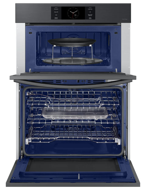 Samsung 30" 7 Cu. Ft. Electric Micowave Combination Wall Oven - Matte Black Steel - NQ70CG700DMTAA