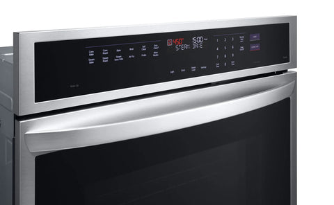 LG 30" 4.7 Cu. Ft. Electric Wall Oven with Fan Convection - Smudge Proof Stainless Steel - WSEP4727F