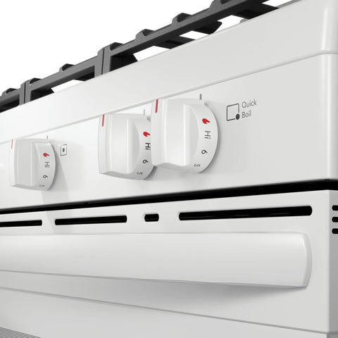 Frigidaire 5.1 Cu. Ft. Gas Range With Quick Boil and Five Burner Cooktop - White - FCRG3052BW