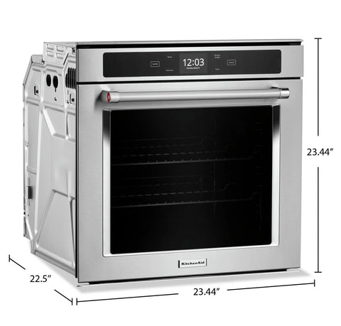 KitchenAid 2.9 Cu. Ft. Single Wall Oven with True Convection - YKOSC504PPS