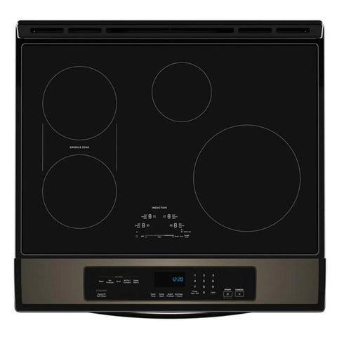 Whirlpool 6.4 Cu. Ft. Induction Range with No Preheat Air Fry - Black Stainless Steel - WSIS5030RV